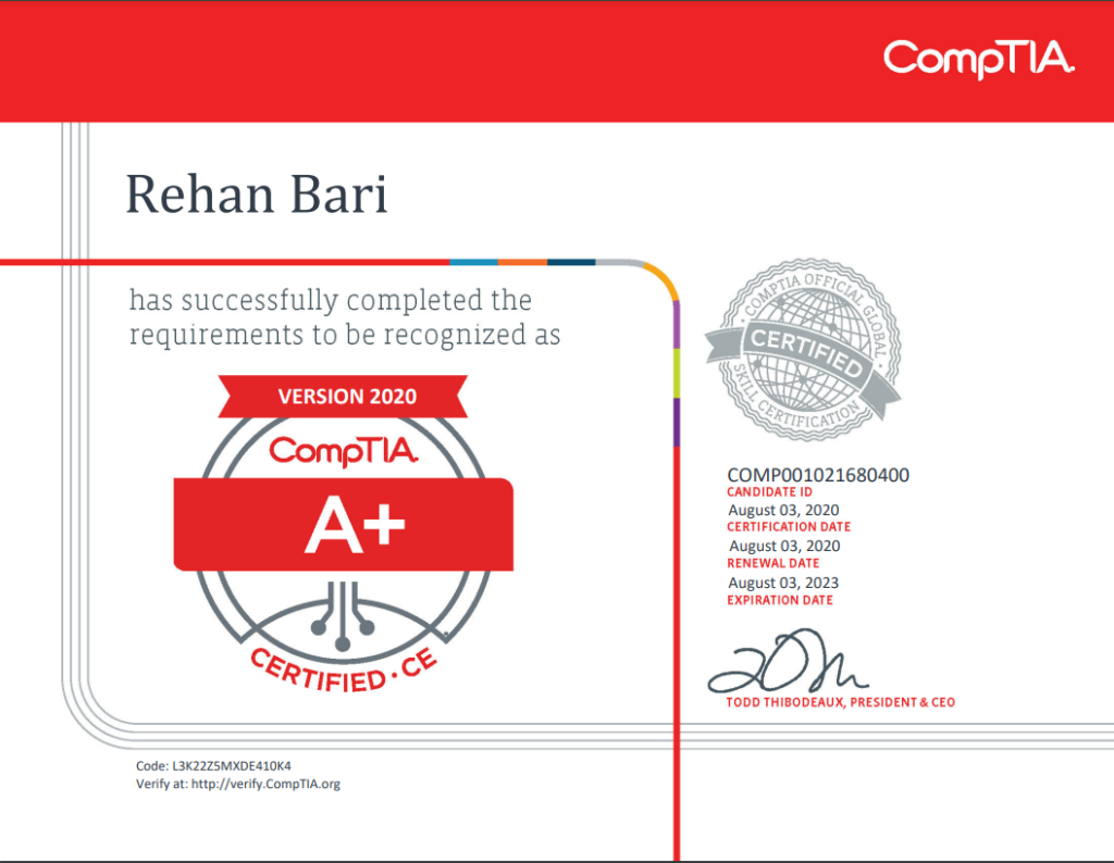 CompTIA A+